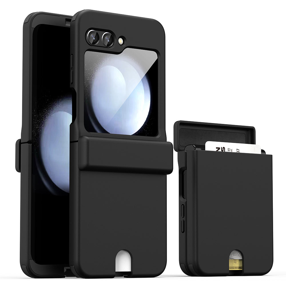 GKK Til Samsung Galaxy Z Flip5 5G Card Slot PC Case Magnetisk Hængsel Beskyttelse Telefon Cover GKK Til Samsung Galaxy Z Flip5 5G Card Slot PC Case Magnetisk Hængsel Beskyttelse Telefon Cover